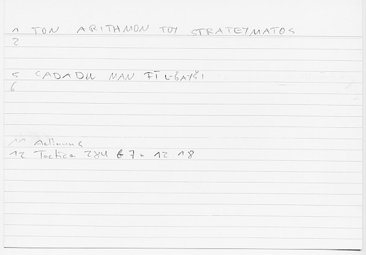 Filecard Aelian.Tact.0981