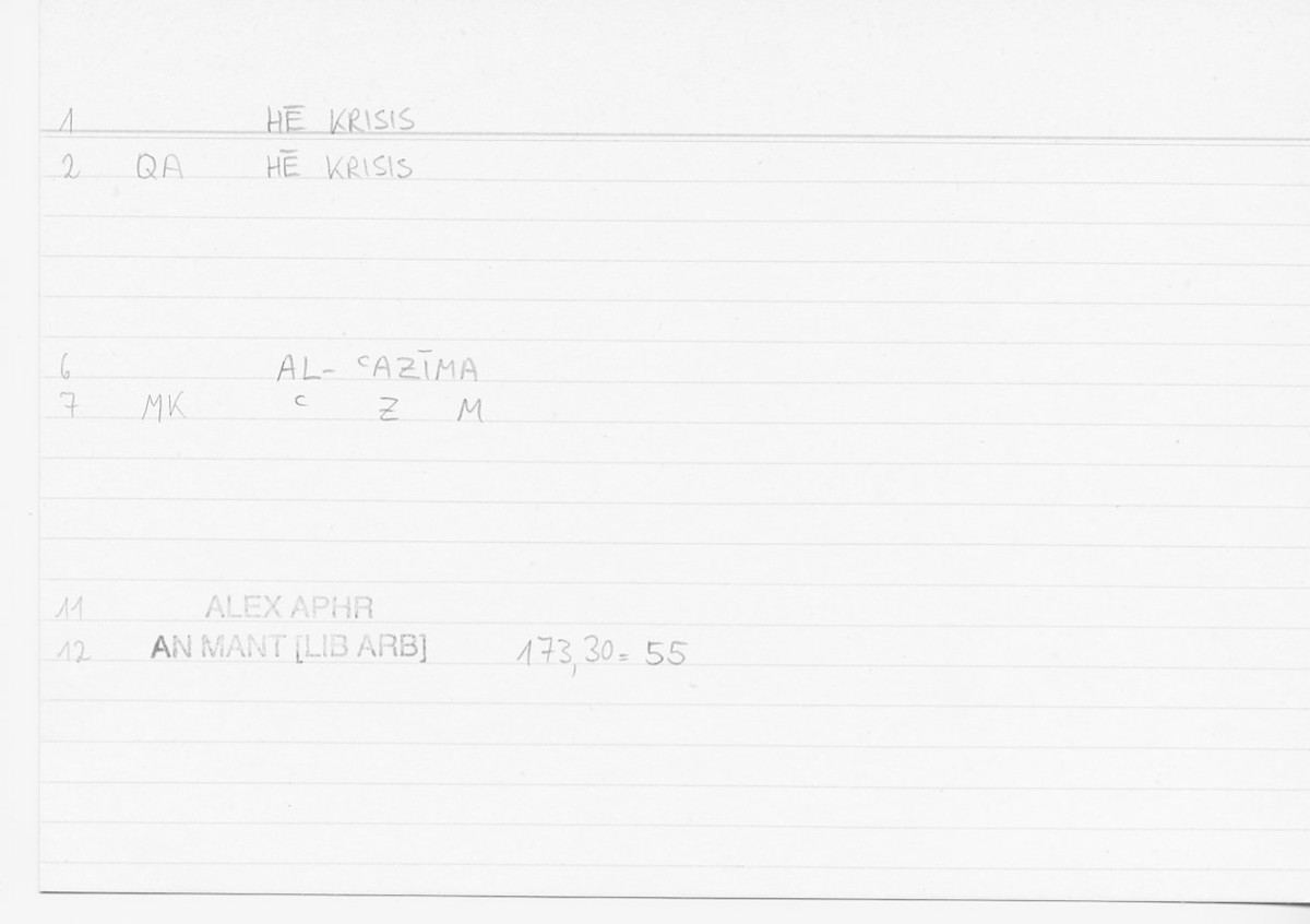 Filecard Alex.An-Mant_LibArb.401