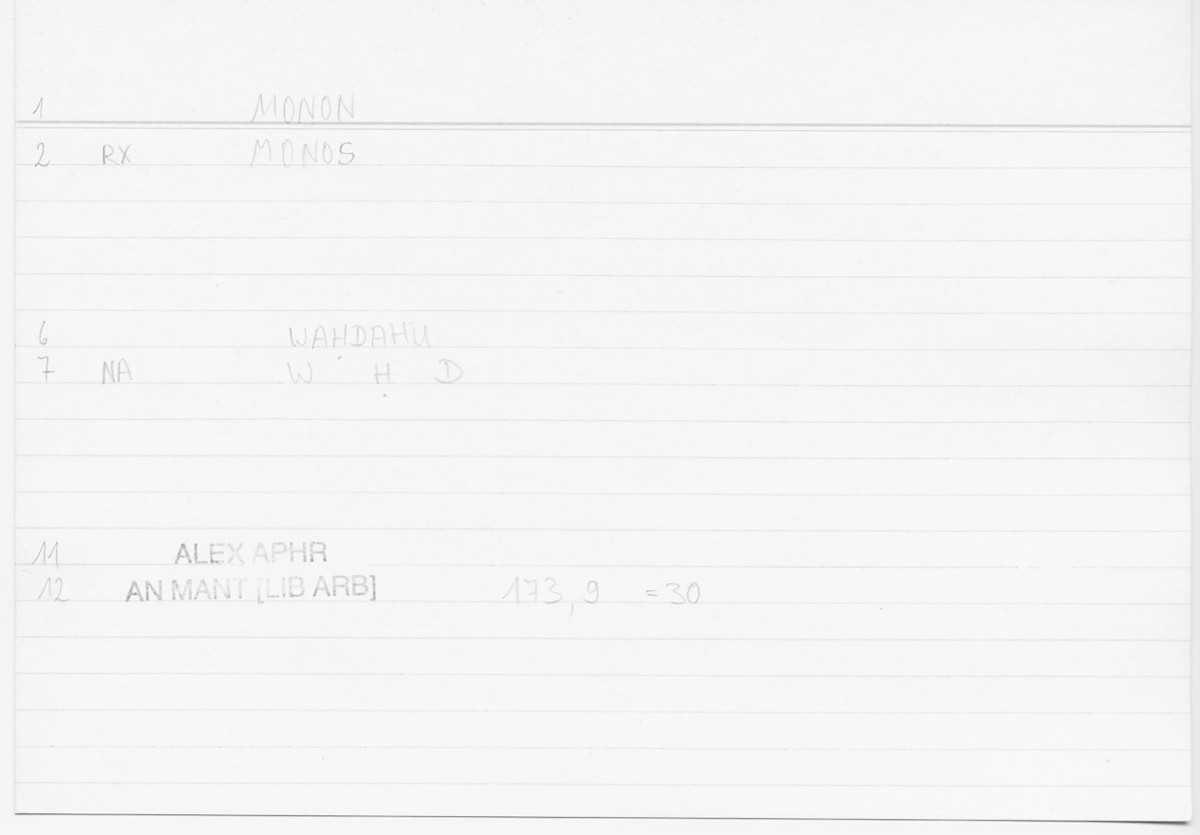 Filecard Alex.An-Mant_LibArb.672