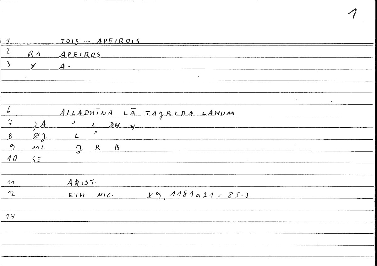 Filecard Arist.Eth-Nic.10010