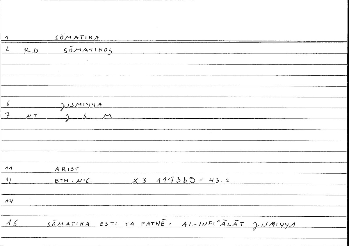 Filecard Arist.Eth-Nic.10025