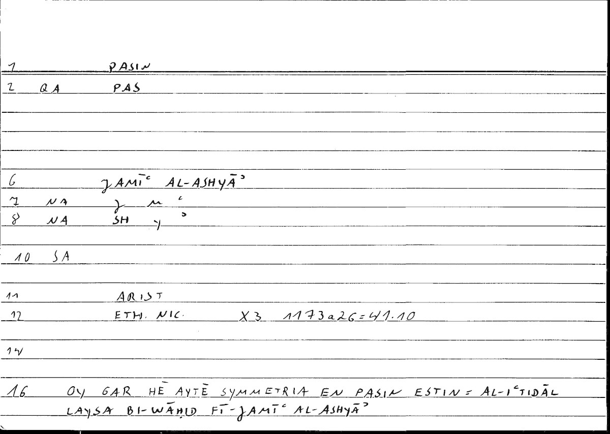 Filecard Arist.Eth-Nic.10028