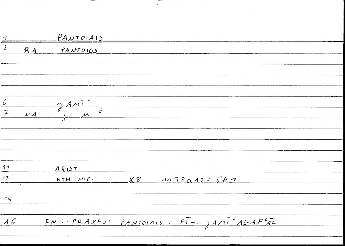 Filecard Arist.Eth-Nic.10031