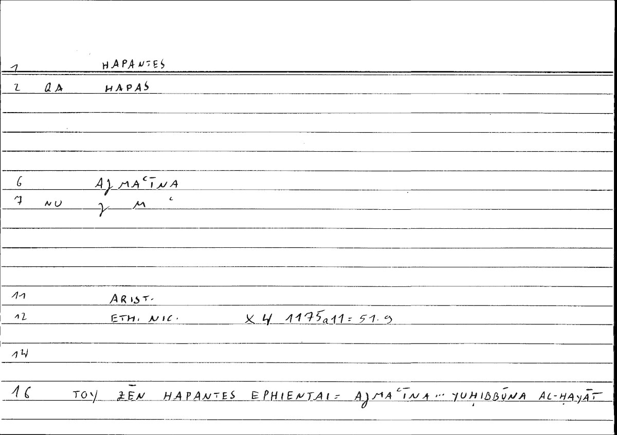 Filecard Arist.Eth-Nic.10036