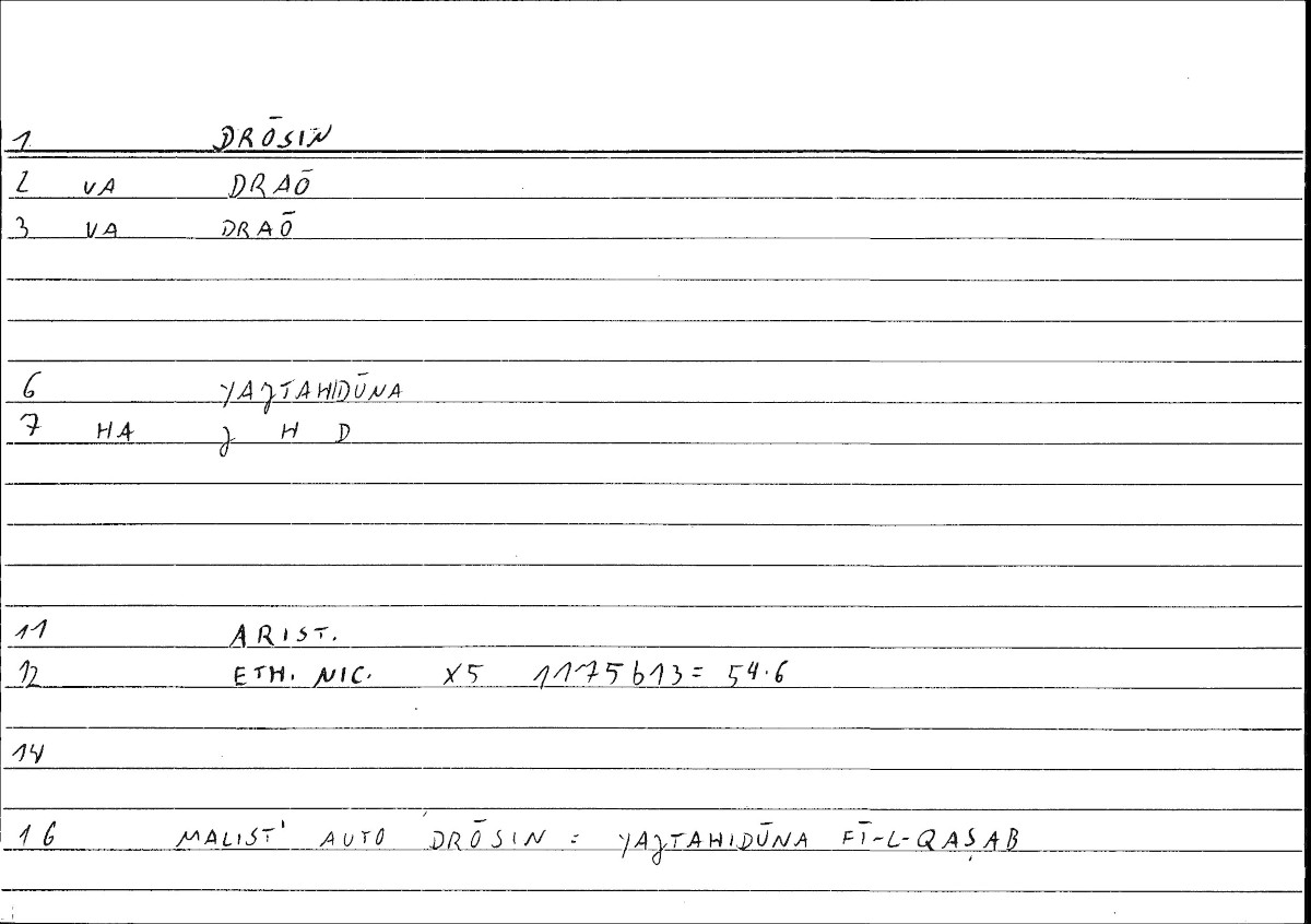 Filecard Arist.Eth-Nic.10054