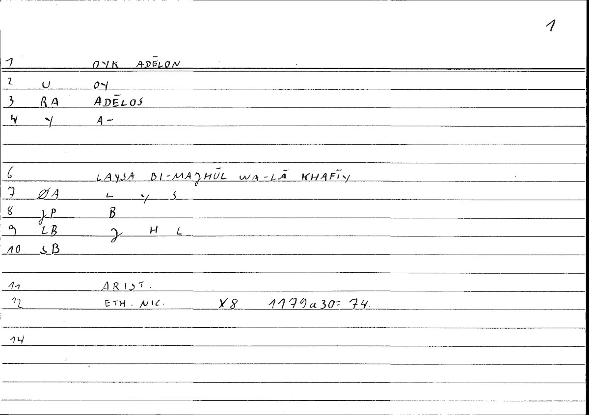 Filecard Arist.Eth-Nic.10056