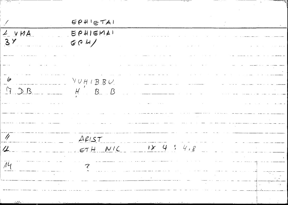 Filecard Arist.Eth-Nic.10087