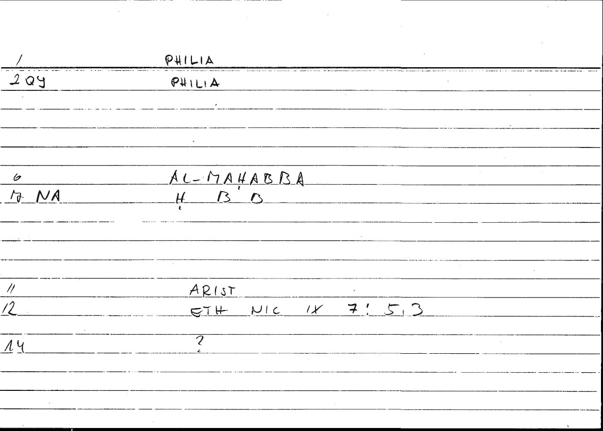 Filecard Arist.Eth-Nic.10093