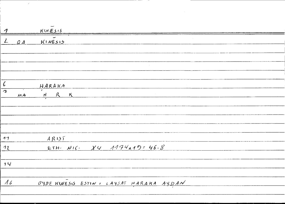 Filecard Arist.Eth-Nic.10125
