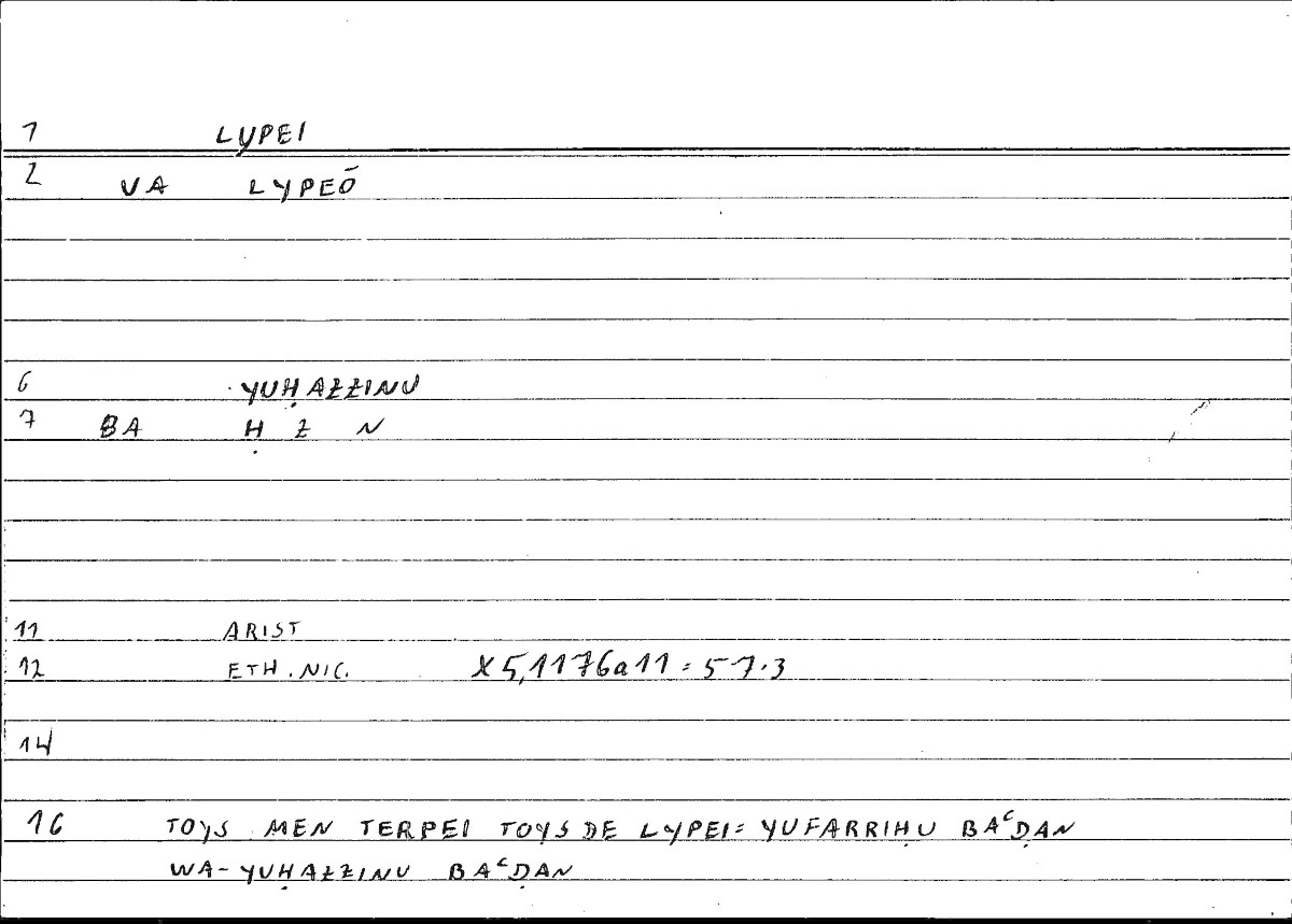 Filecard Arist.Eth-Nic.10139