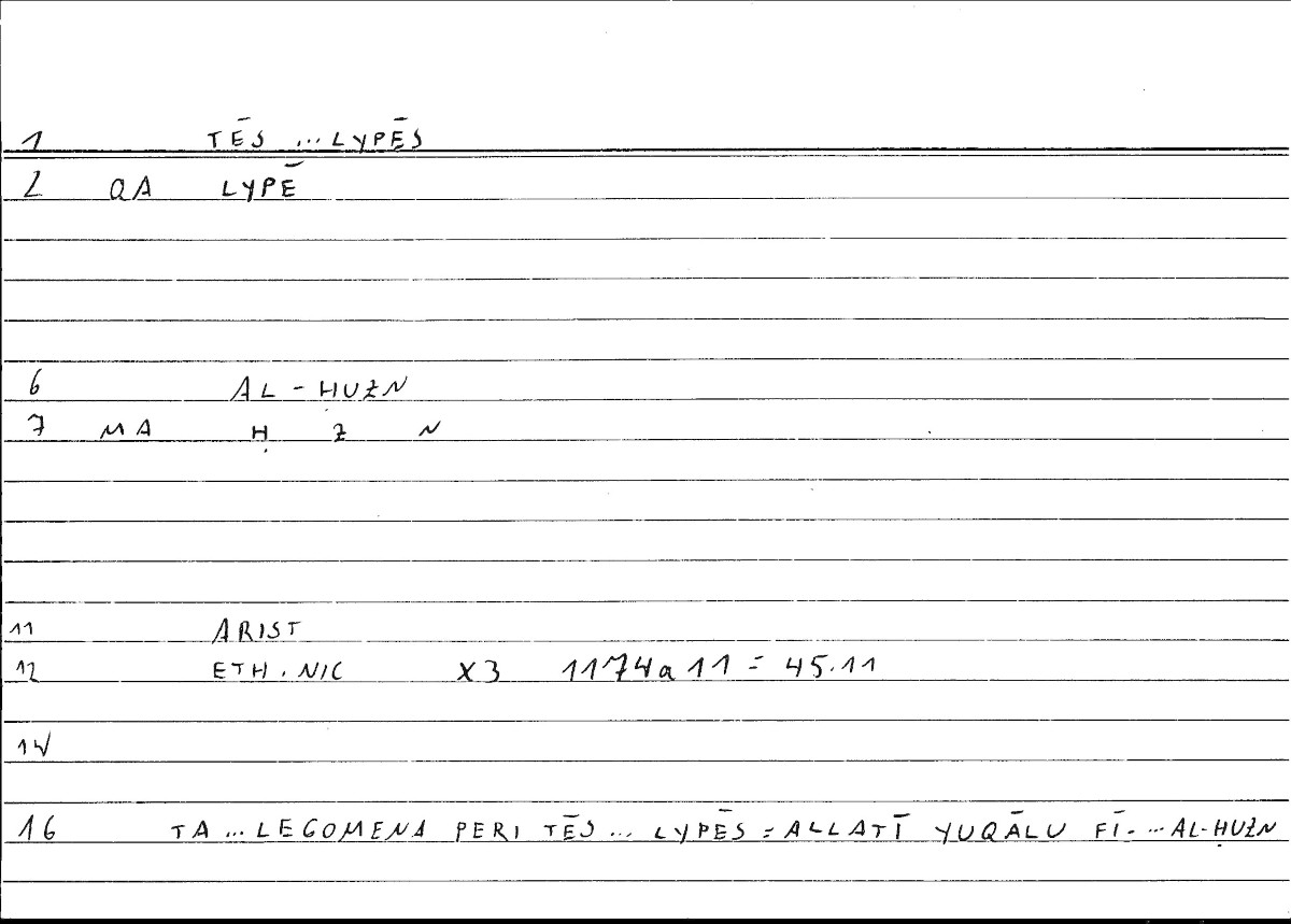 Filecard Arist.Eth-Nic.10142
