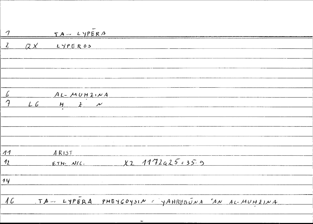 Filecard Arist.Eth-Nic.10145