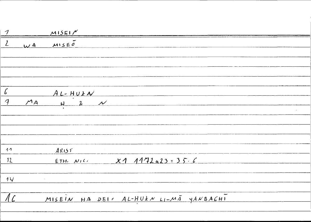 Filecard Arist.Eth-Nic.10149