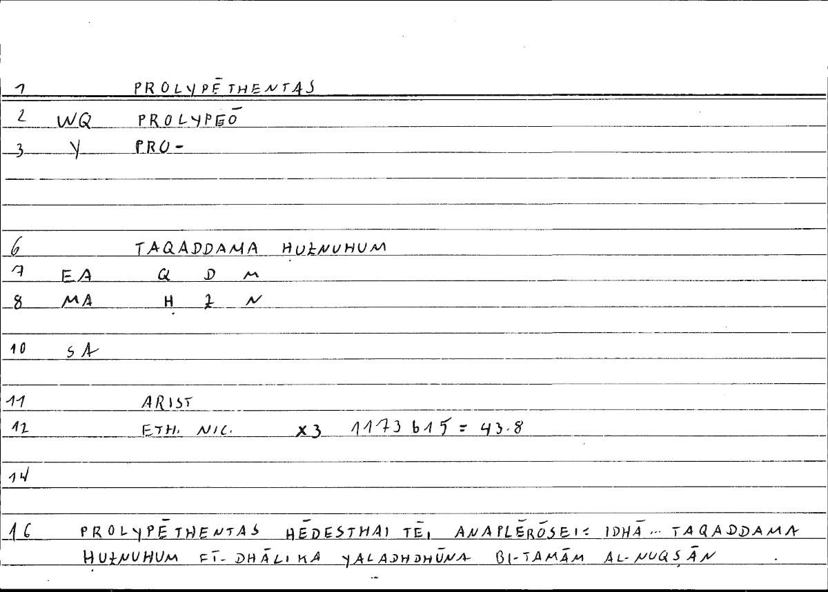 Filecard Arist.Eth-Nic.10150