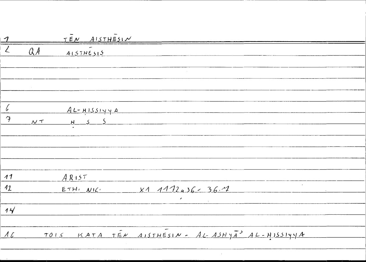 Filecard Arist.Eth-Nic.10157