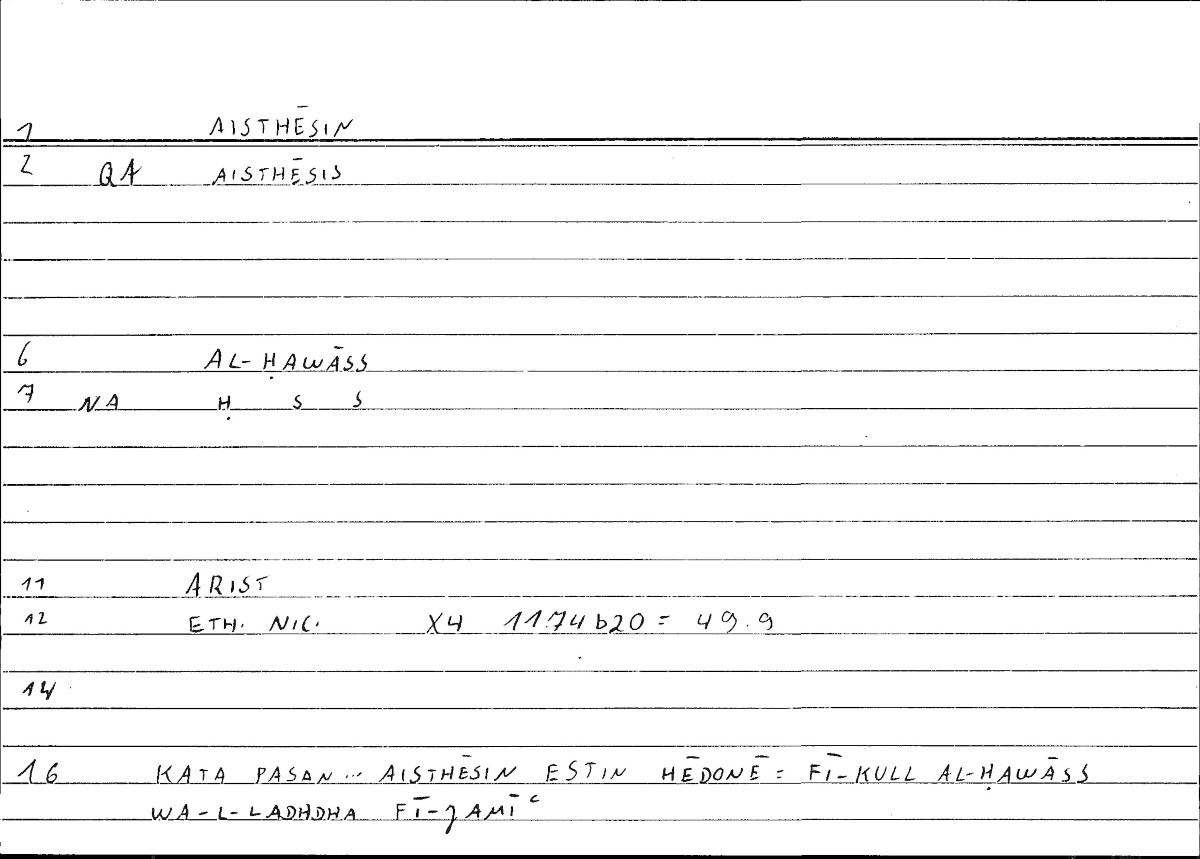 Filecard Arist.Eth-Nic.10158