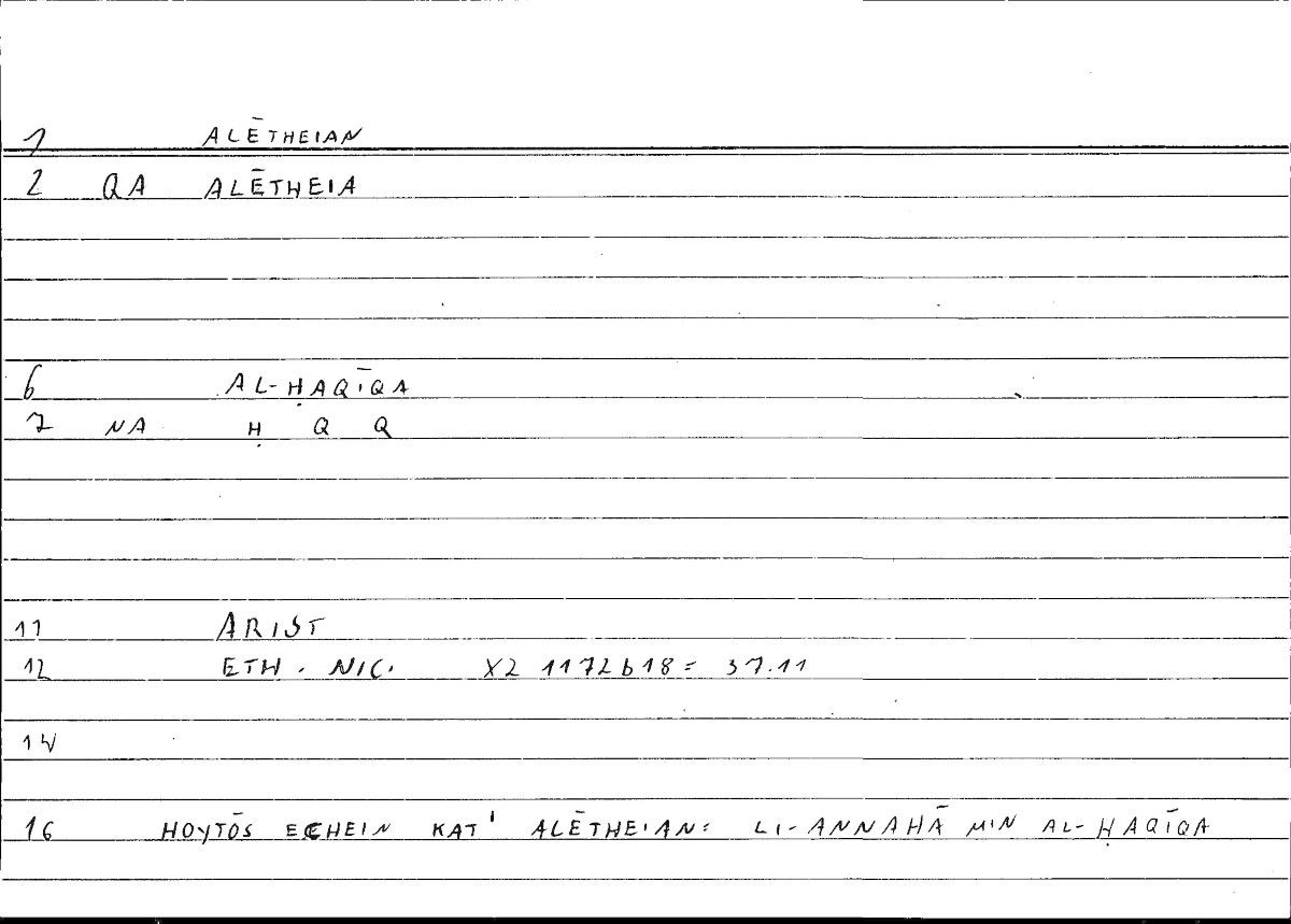 Filecard Arist.Eth-Nic.10175
