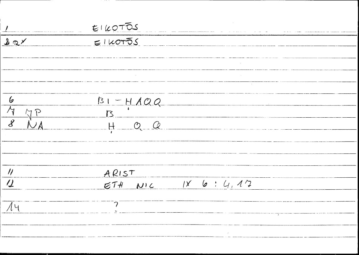 Filecard Arist.Eth-Nic.10178