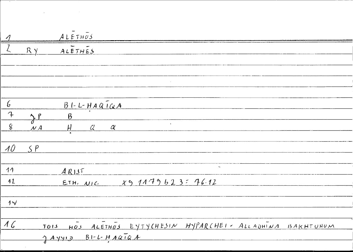 Filecard Arist.Eth-Nic.10180