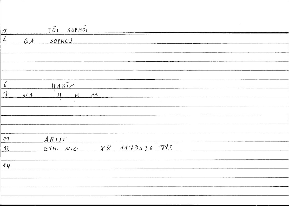 Filecard Arist.Eth-Nic.10186