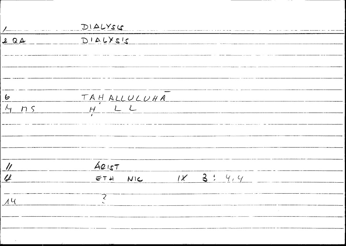 Filecard Arist.Eth-Nic.10191