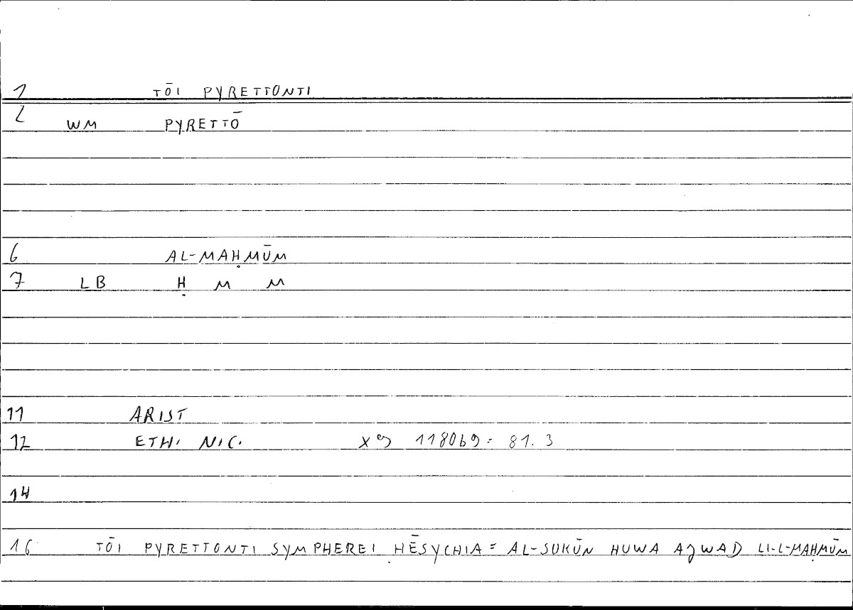 Filecard Arist.Eth-Nic.10196