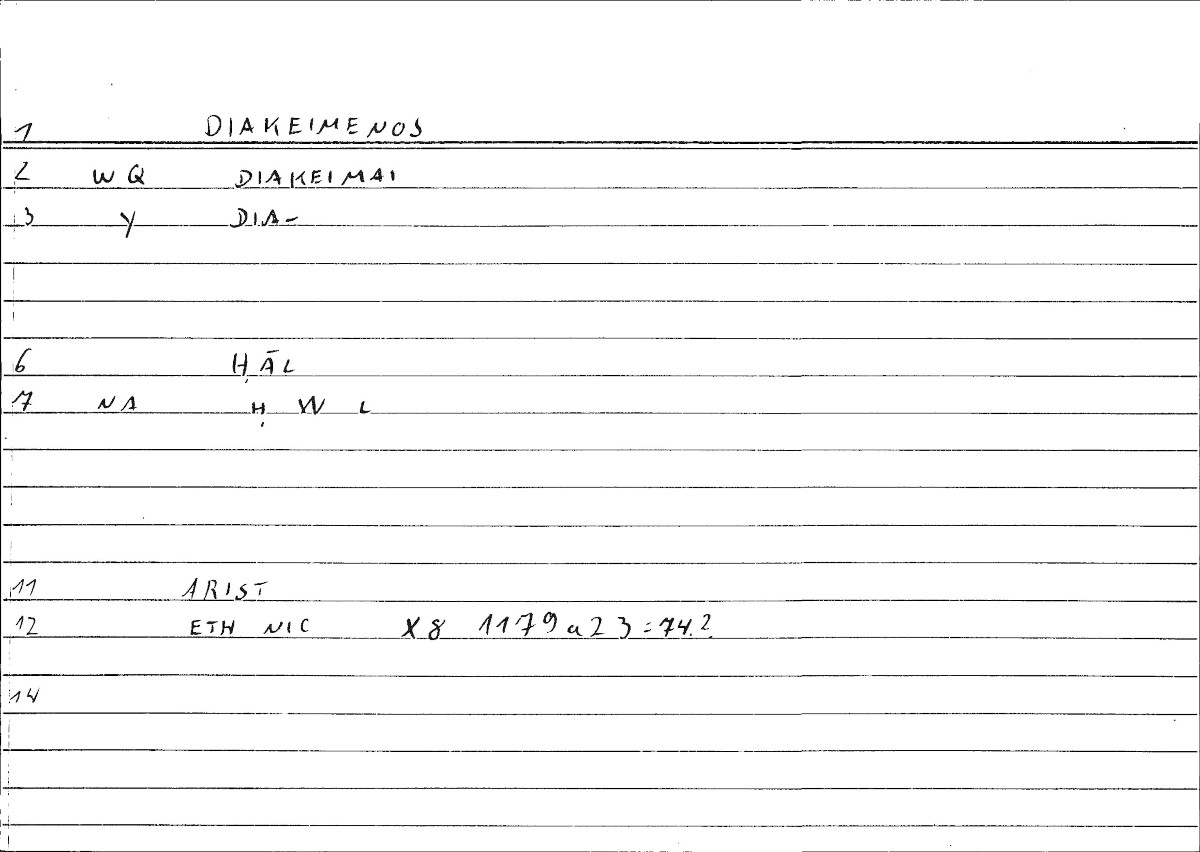 Filecard Arist.Eth-Nic.10213