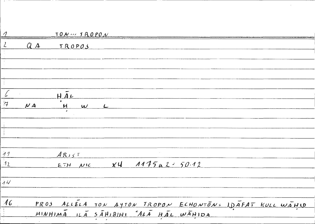 Filecard Arist.Eth-Nic.10214