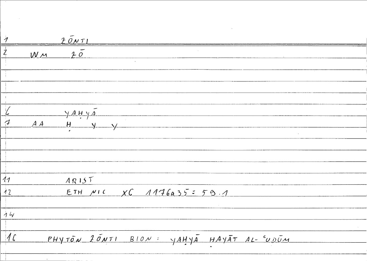 Filecard Arist.Eth-Nic.10222