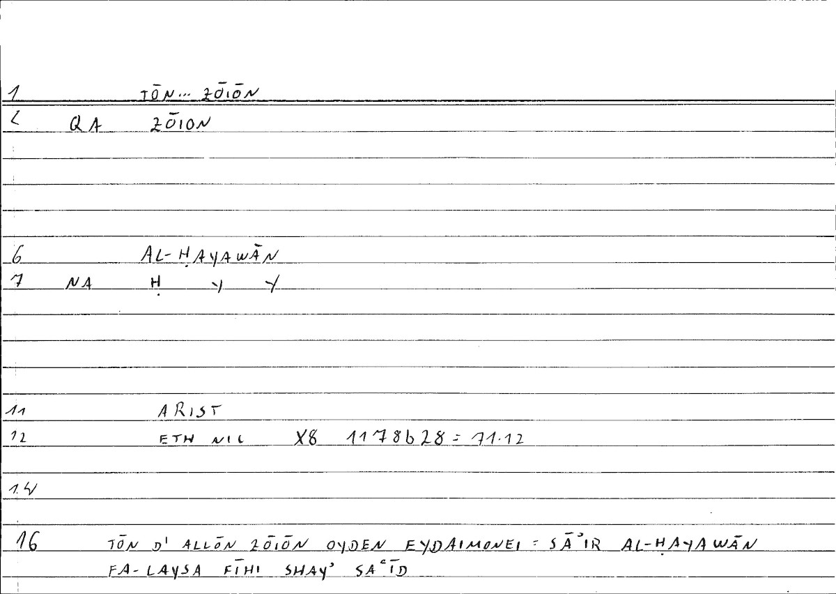 Filecard Arist.Eth-Nic.10229