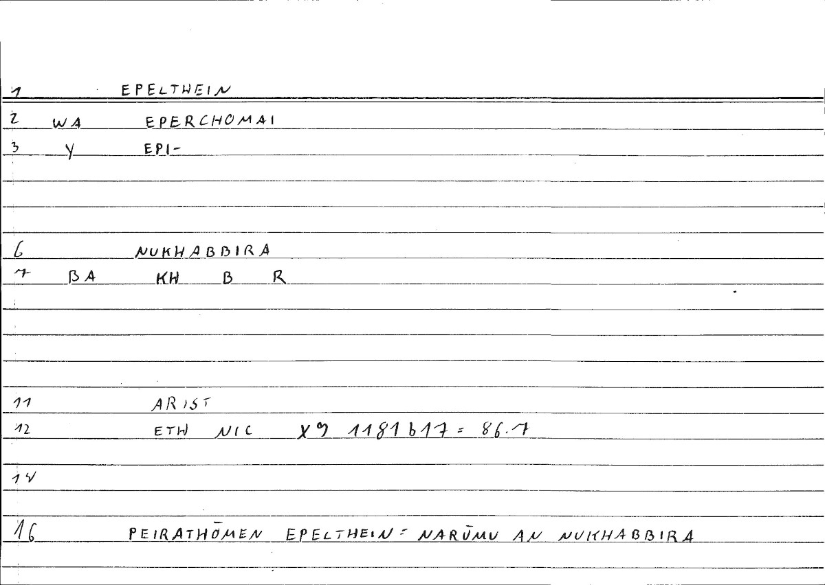 Filecard Arist.Eth-Nic.10232