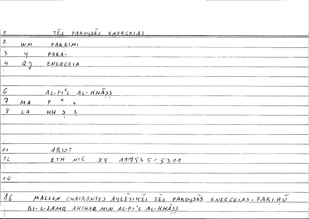 Filecard Arist.Eth-Nic.10251