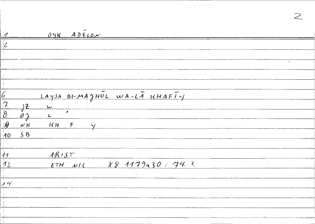 Filecard Arist.Eth-Nic.10259