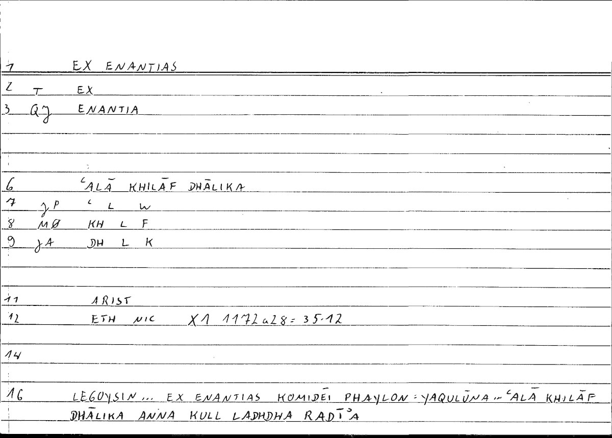 Filecard Arist.Eth-Nic.10274