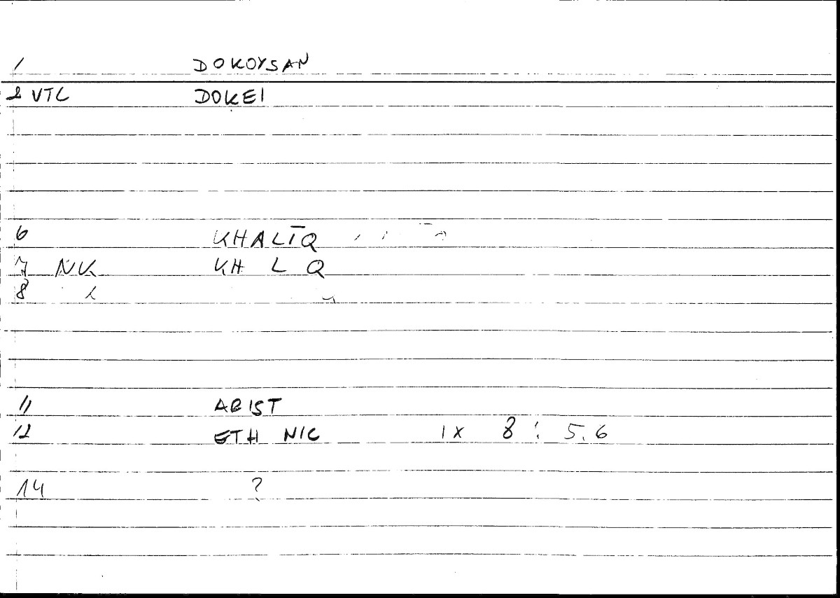 Filecard Arist.Eth-Nic.10276