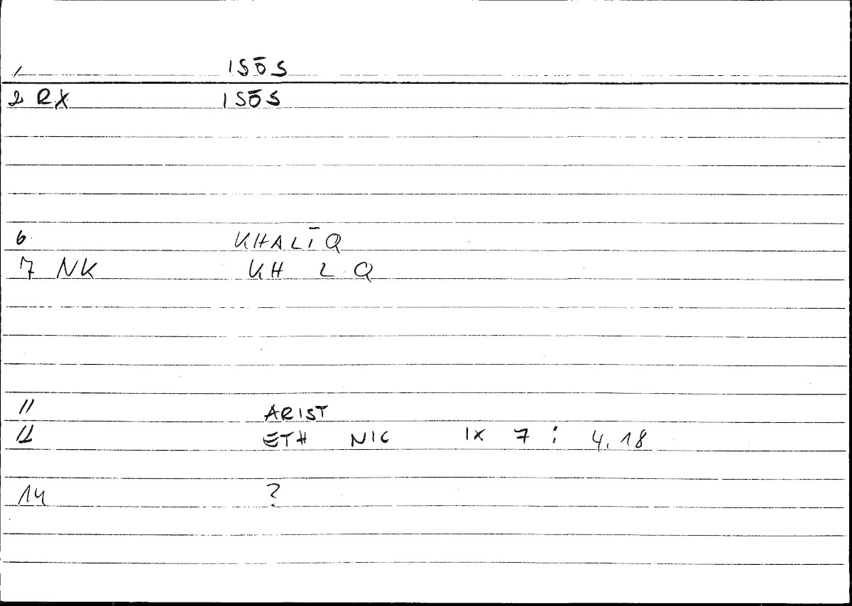 Filecard Arist.Eth-Nic.10278