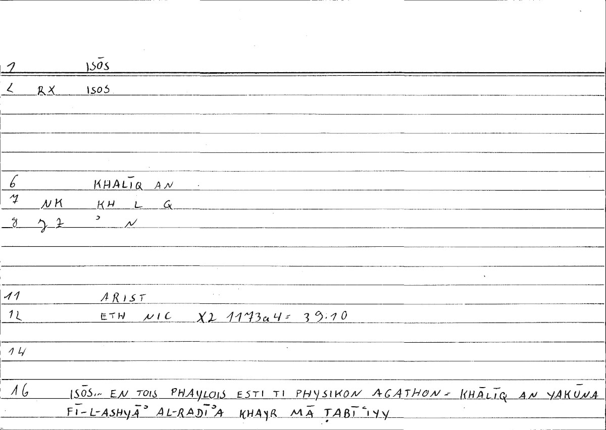 Filecard Arist.Eth-Nic.10279