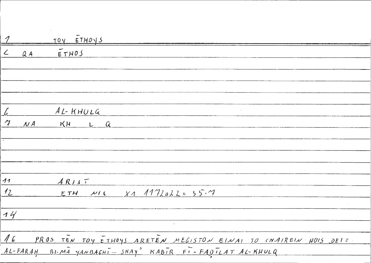Filecard Arist.Eth-Nic.10287
