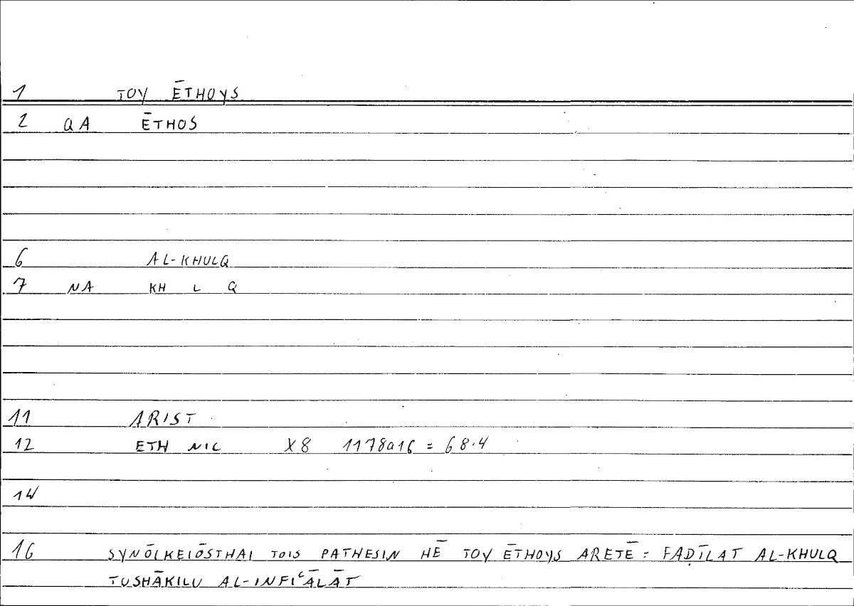 Filecard Arist.Eth-Nic.10288