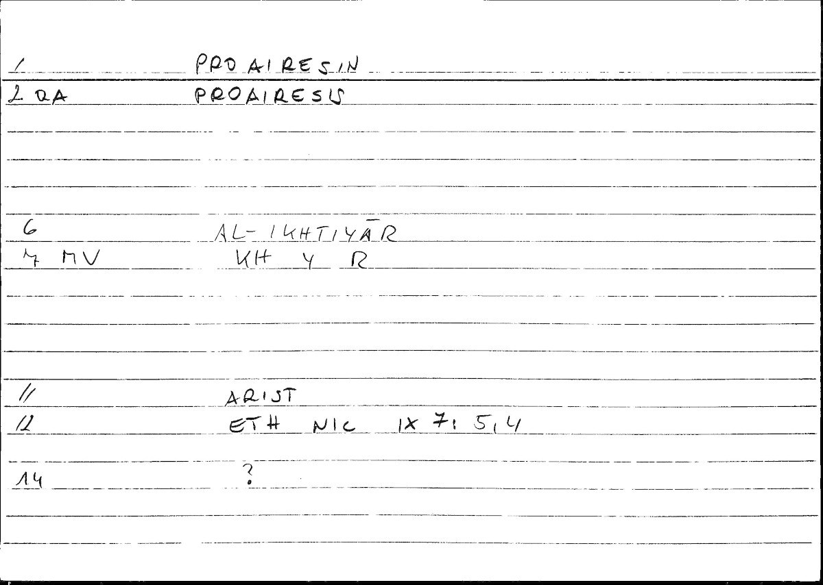 Filecard Arist.Eth-Nic.10297