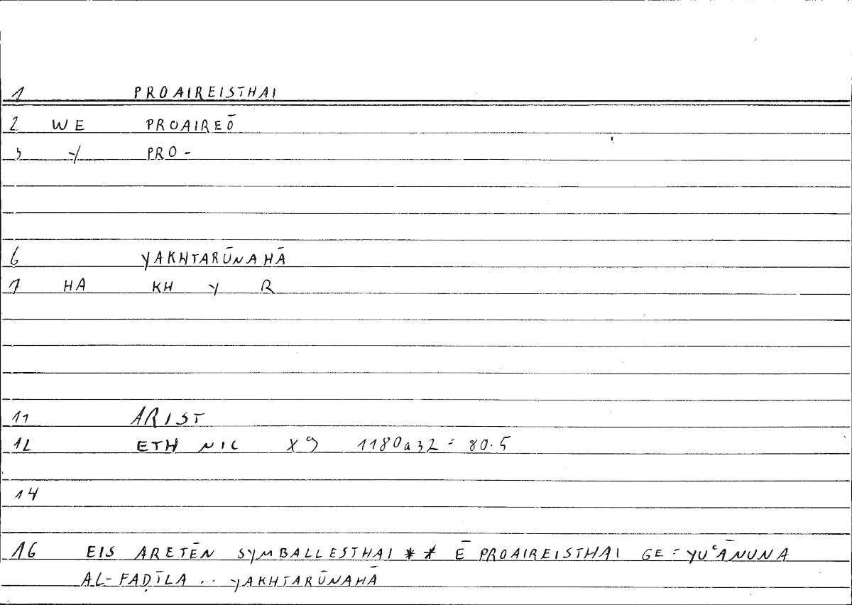 Filecard Arist.Eth-Nic.10298