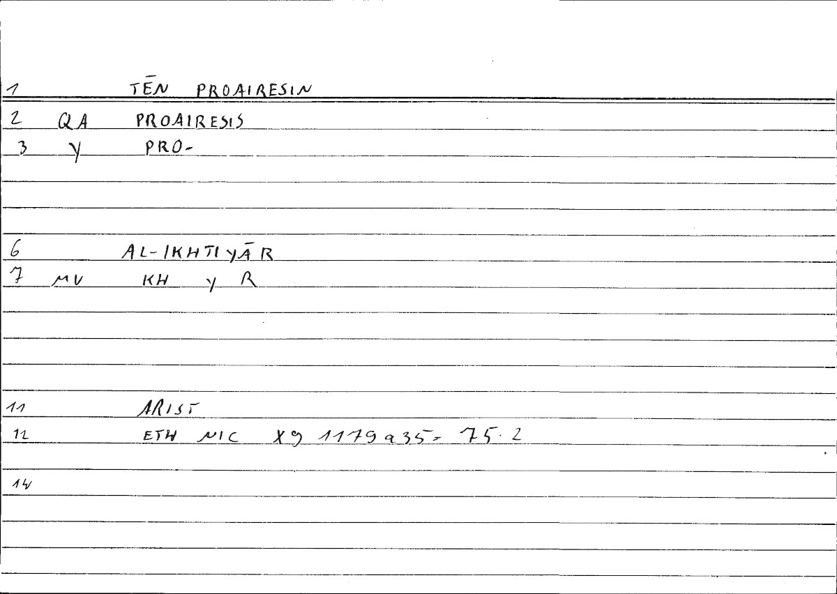 Filecard Arist.Eth-Nic.10314