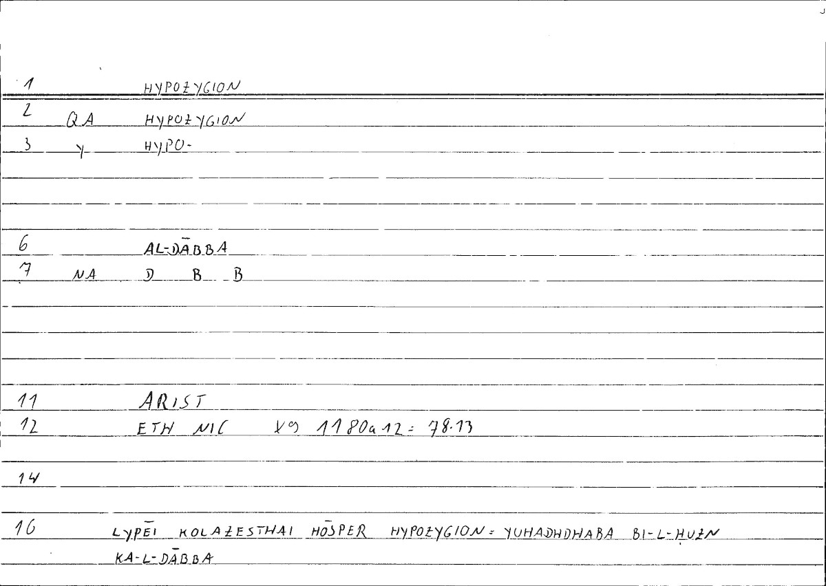 Filecard Arist.Eth-Nic.10317