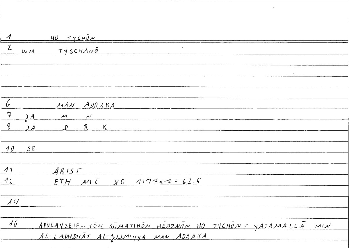 Filecard Arist.Eth-Nic.10321