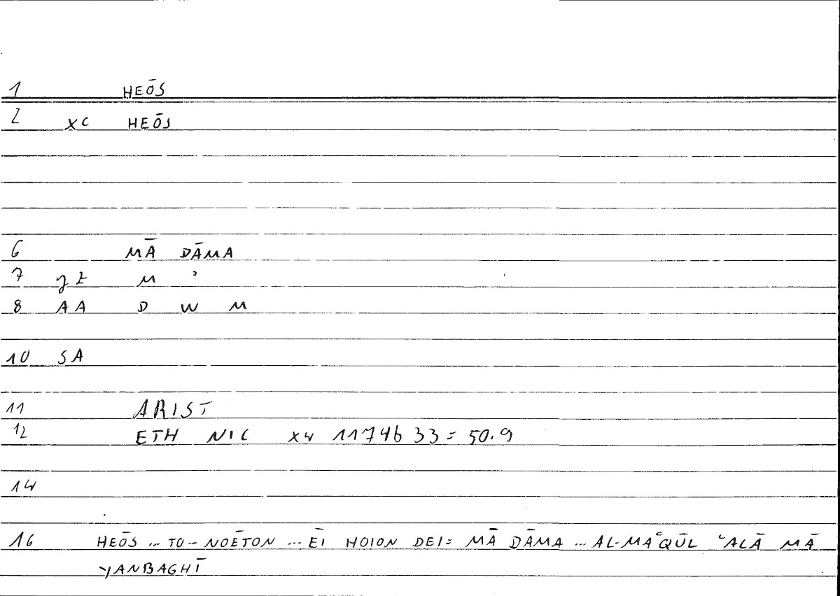 Filecard Arist.Eth-Nic.10325
