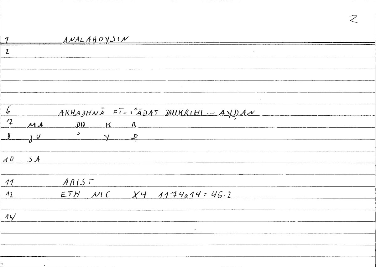 Filecard Arist.Eth-Nic.10337