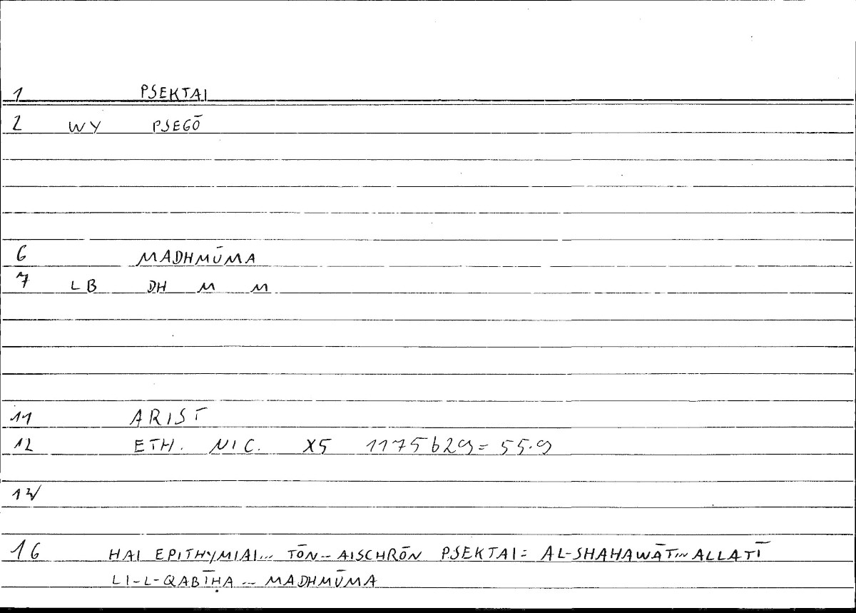 Filecard Arist.Eth-Nic.10339