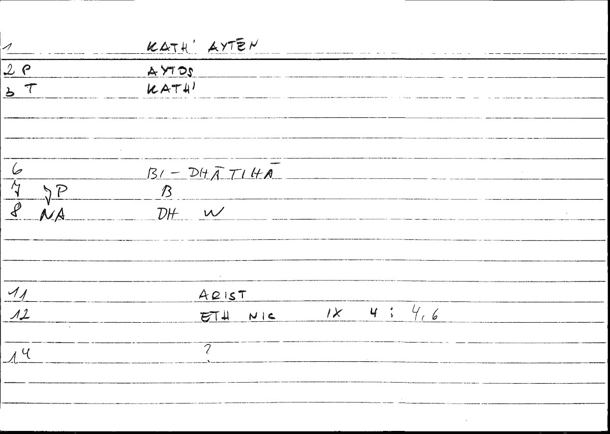 Filecard Arist.Eth-Nic.10345