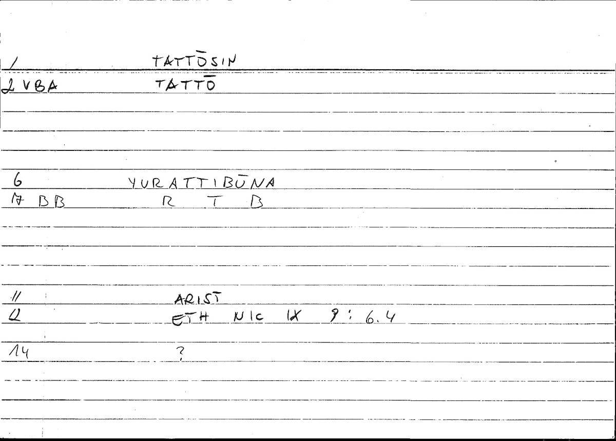Filecard Arist.Eth-Nic.10389