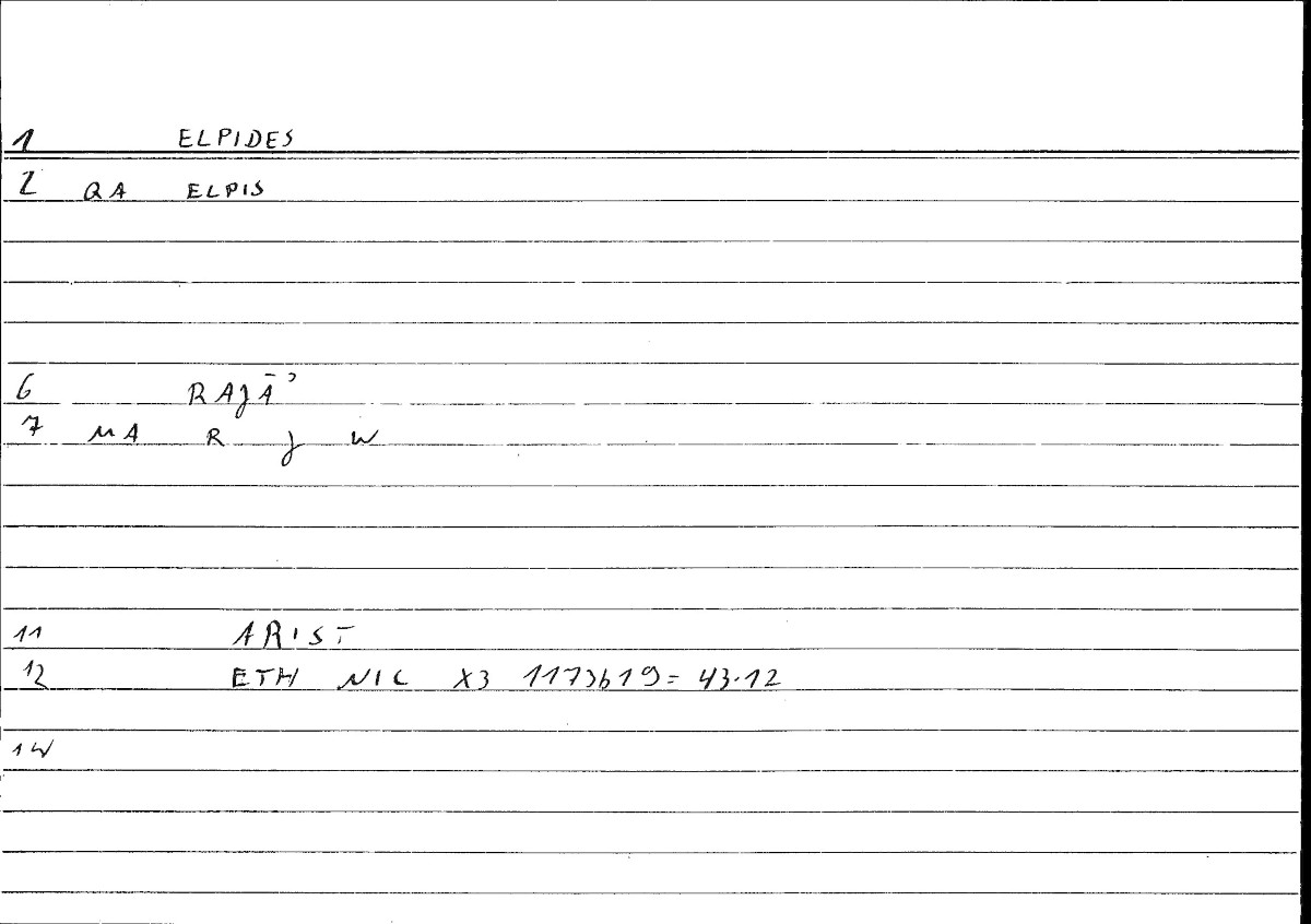 Filecard Arist.Eth-Nic.10393